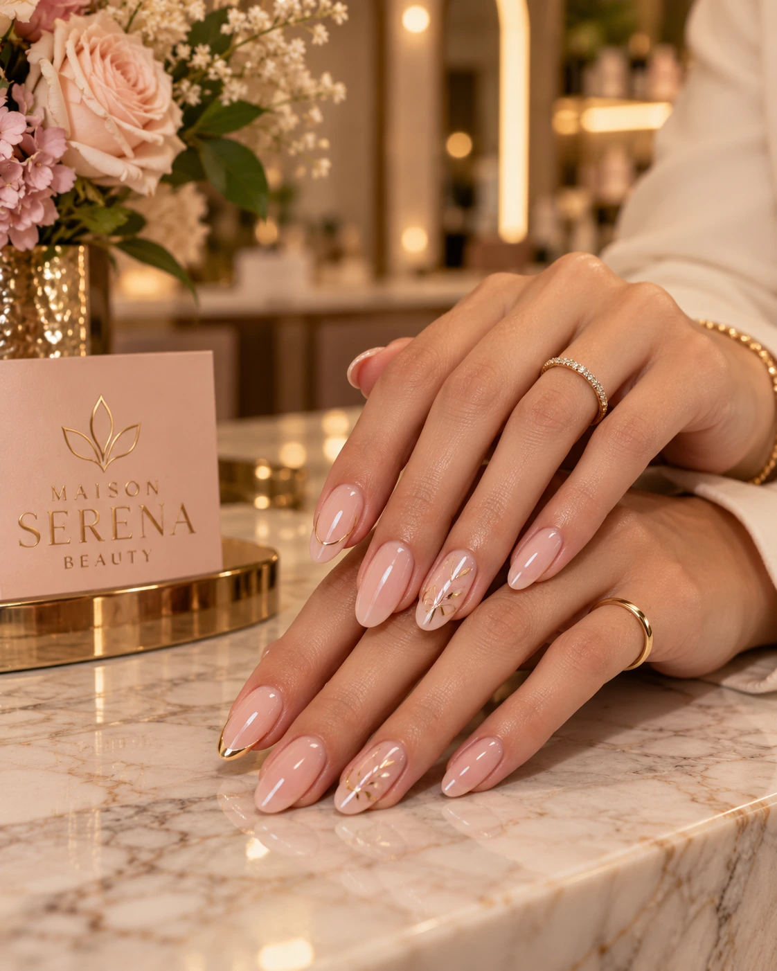 Unhas e manicure em imagem demonstrativa